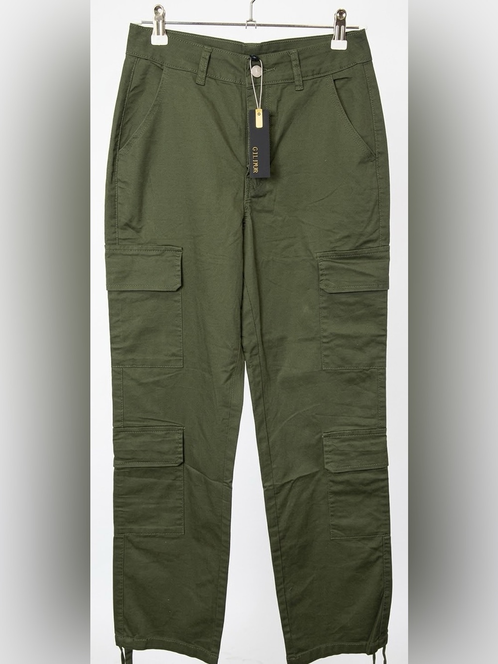 Gilibur Olive Green Women's Cargo Pants